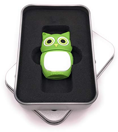 Onwomania Eule Vogel in Grün USB Stick in Alu Geschenkbox 8 GB USB 2.0