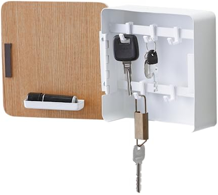 Yamazaki RIN Magnetische Schlüsselbox, weiß, Einheitsgröße, 4802