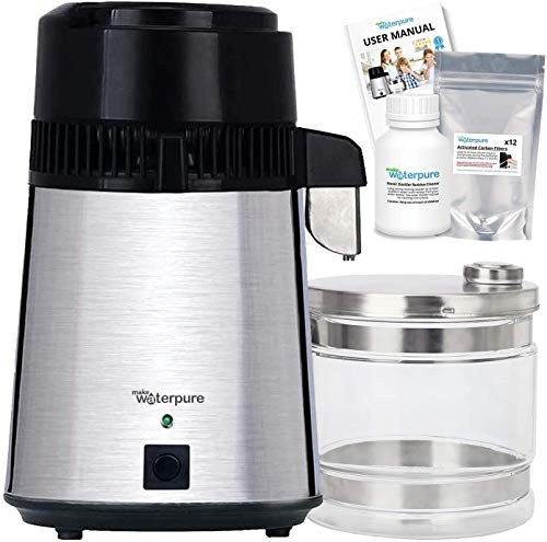 Water Distiller, 100% Stainless Steel, New Superior 2024 Model, The Best Water Purifier Machine by Water Pure
