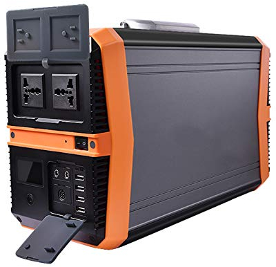 HJGHY 1500W Tragbares Kraftwerk,Generator 417600mAh Solargenerator CPAP Backup-Batterie Notstromversorgung Mit 12V / 10A DC, USB, für Camping Trip Home,110V