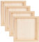 OLYCRAFT 4 stücke Holz Leinwandbretter 19.8x19.8cm Quadrat Unvollendete Holz Wiege Malerei Panel Boards Für Ölgemälde, Clay Crafting, Kunst Und Skulpturen