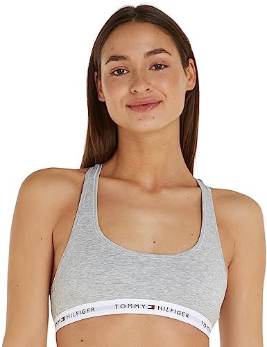 Tommy Hilfiger Damen Bralette Stretch, Grau (Light Grey Heather), XL
