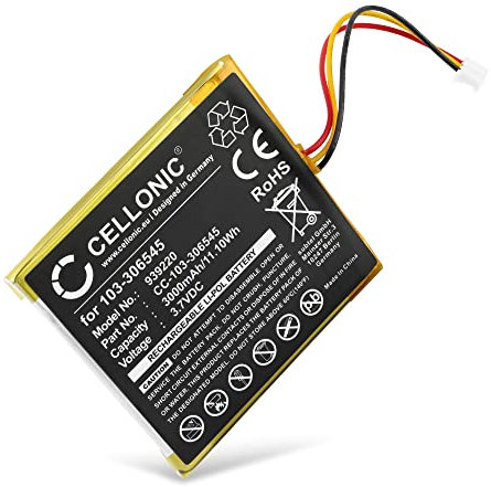 CELLONIC, Battery for Home technology, compatible with Visonic PowerMaster 360R, 103-306545, 360 (3.7V, 3000mAh)