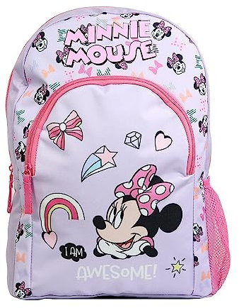 Bagtrotter Rucksack 37 cm, mit Tasche, Disney Minnie Maus, Violett