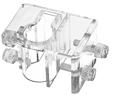 DONGKER Aquarium Acrylic Lily Pipe Fixture, Aquarium Clamp Lily Pipe Fixture Holder for Fix 12-16mm Inflow Outflow Tube