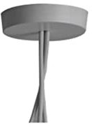 Flos Aim Small Multi Rosette t/Aim für bis zu 5 Aim Leuchten aus Aluminium und Polycarbonat in der Farbe Weiß, Maße: 12cm x 12cm x 6cm, F0093009