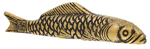Ciieeo Karpfenlineal Aus Gusseisen Feng Shui Fisch Dekor Briefbeschwerer Für Chinesische Kalligrafie Briefbeschwerer Für Kalligrafie-training Briefbeschwerer Malen Fischform Bürste Büro