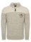 Carisma Strickpullover für Herren • Herren Troyer mit Stickerei • Angenehmer Regular Fit Pullover für Büro und Freizeit 7803 Grey M