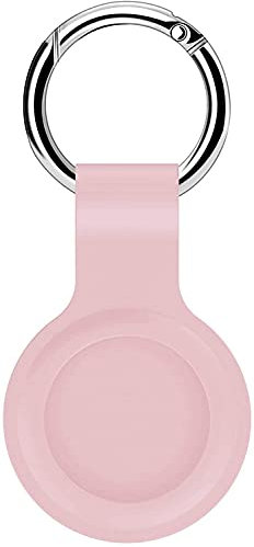 PhoneThrone Portachiavi PER Apple AirTag custodia protettiva in Silicone Secure Holder (Pink)