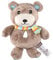 babynova Greifling aus weichem Stoff für Babys - Motorikspielzeug und Rassel - Niedliches Babyspielzeug für Junge und Mädchen zum Spielen und Schmusen - Bär