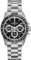 Hamilton Armbanduhr Jazzmaster Performer Auto Chrono | Swiss Made | 42 mm Edelstahlgehäuse | schwarzes Zifferblatt Analoguhr | silberfarbenes Edelstahlarmband (Modell: H36606130), Schwarz, Modern