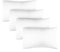 King Size Pillow Cases Set of 4 - Extra Soft Pillowcases - 50cm x 90cm - Breathable & Cooling Pillow Cases 4 Pack - Luxury Pillow Covers - Machine Washable - Pillow Protectors 4 Piece Set (White)