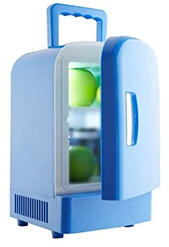DieffematicBX Nevera Pequeña 4L Mini Car Fridge Travel Refrigerator Portable Powered Cool Heat Cooler And Warmer Home Office Freezer Car