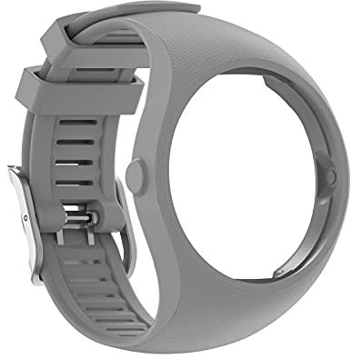 KAREN66 M200 Armband Kompatibel mit Polar M200 Armband, Sport Silikon Uhrenarmband Replacement Wechselarmband Ersatzarmband für Polar M200 Sportarmband (Grau)