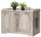 Hzuaneri Katzenschrank mit Griffen, Katzentoilette, Katzenklo Schrank, Katzenhaus mit Tür, Hölzerner Beistelltisch für das Haustierhaus, 50 x 80 x 57cm, Stabile Katzenschrank, Greige CB05705X