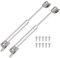 JZK 2X Gas Hydraulic strut Stay Lift Hinge Piston arm Damper 100N for Heavy Flap Door, Soft Close lid Support for Large Toy Box lid, Cupboard Door, Storage Chest lid