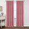 Joydeco Tende Oscuranti per Interni 2 Pezzi L 140 x A 220, Tende Termiche con Occhielli Rosa per Soggiorno Moderne, Cameretta Bambini, Camera