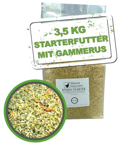 MeineHennen - Küken Starter in einem 3,5 kg Beutel, EIN Hochwertiges Starterfutter für eine optimale Entwicklung, geeignet für alle Kükenrassen