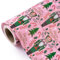 WRAPAHOLIC Nussknacker Weihnachten Geschenkpapier - Mini Rolle - 43 Zoll x 100 m - Rosa Nussknacker Geschenkpapier für Weihnachten, Urlaub, Party Feier
