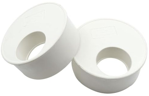 Namvo 2-teiliges Reduzierstück für lösliche Abwasserrohre, 110 mm auf 50 mm, Steckverbindung, lösliche Schweißverbindung, Abflussrohrverschraubung, Reduzierstück, Anschlussstück für Abwasserrohre