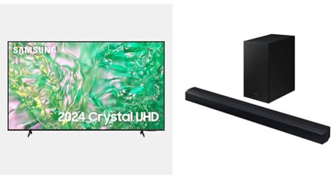 Samsung 43 Inch CU8070 4K Ultra HD Smart TV (2023) - Elite UHD Class TV With Alexa Built In, Dynamic Crystal Colour Screen, Object Tracking Sound, Gaming Hub, Slim Design & Smart TV Apps