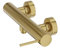 Lavita Orion Duscharmatur in gebürstetem Gold Mischbatterie Dusche Hochwertiger Messingkörper Duscharmaturen Elegantes Design