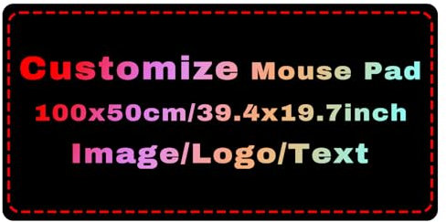 Tappetino per Mouse con Foto Personalizzata 1000x500x3mm Tappetini per Mouse da Gioco Extra Large Impermeabili Personalizzati, Base in Gomma Antiscivolo per Mouse e Tastiera per PC Portatile Computer