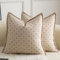 Mandioo 2er Set Kissenbezug Hanftuch Weben Textur Modern Bauernhaus Kissenbezüge Kissenhülle Dekorieren Zierkissenbezug Sie Wohnzimmer Sofa Schlafzimmer Bett 45x45cm Grau weiß