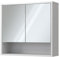 Vicco Armario con Espejo para baño Eliza, Blanco, 70 x 65 cm con 2 Puertas