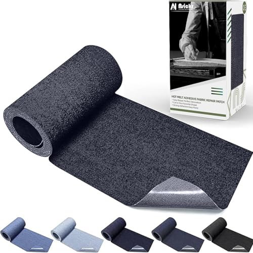 Nsickr -Jean Patches zum Bügeln auf innen und außen. Verschiedene Blautöne Patches Repair Kit. Jeans. Reparaturset für Kleidung. Starker Klebstoff. Mehrere Spezifikationen (Blau, 8 × 153 CM)