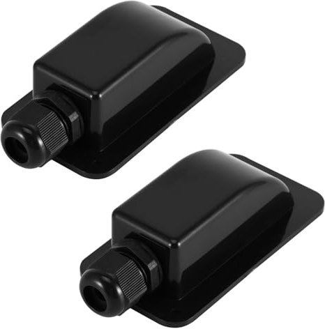 ZONJIE Lot de 2 câbles solaires individuels étanches - Entrée de toit - Entrée de câble - Boîte de jonction ABS résistante aux intempéries - Pour projet solaire, camping-car, caravane, bateau