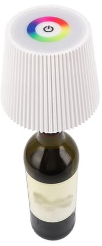 MENDUNER Attacco Lampada Bottiglia LED, Attacco Lampada Bottiglia 4000 mAh IP54, Impermeabile, Touch Control, Colore Regolabile, Ricaricabile, USB, Wireless, Lampada Bottiglia Vino, Luce