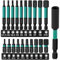 21PCS Allen Key Drill Bit Set: Hex Drill Bit Set with 1/4 Inch Hex Shank Drill Bit Set H1.5-H10 for Impact Drill, 25 mm + 60 mm Long