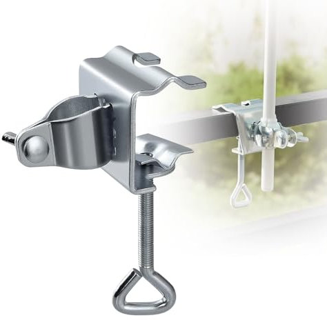 Casenly Soporte para Sombrilla, Clip de Montaje de Sombrilla Soporte para Sombrilla de Balcón Soporte Sombrilla Balcon Soporte Sombrilla Barandilla para Barandillas de Balcón y Mesas de Terraza