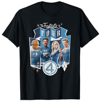 Marvel The Fantastic Four: First Steps Vintage Style Team T-Shirt