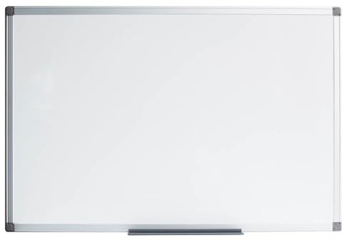 a-series Whiteboard AS1216 60 x 90 cm, magnetisch, lackierte Schreibfläche, trocken/feucht abwischbar, Aluminiumrahmen mit Gehrungsecken, Ablageleiste & Wandaufhängung (Hoch- oder Querformat)