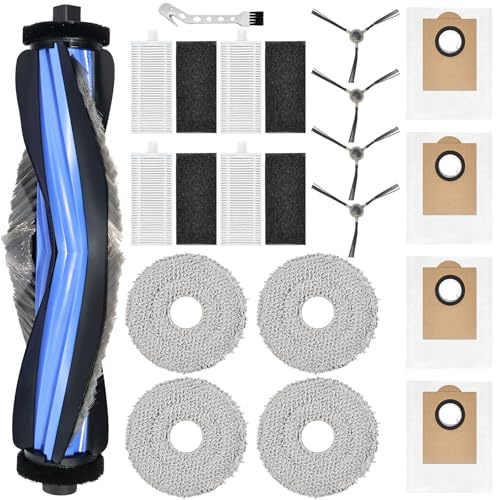 Accessoires pour LEFANT M3 / M3 Gen2 aspirateur piece de rechange,1 brosse principale, 4 serpillières, 4 Filtre de rechange, 4 sacs à poussière, 4 brosses latérales, 1 brosse de nettoyage