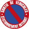 Peraline 9466 - Panneau de Signalisation - Sortie de Véhicule/Stationnement Interdit - 24 cm