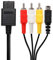 WiCareYo 6ft AV TV S Video AV Kabel für Gamecube SNES NGC N64 Konsole