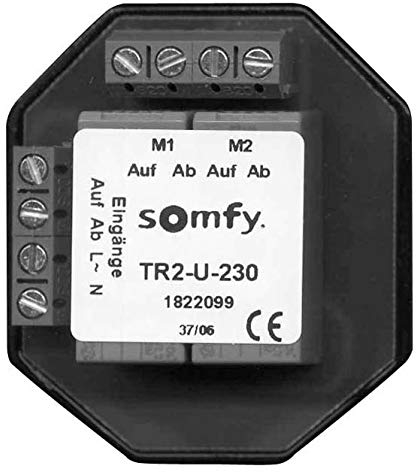 UP Trennrelais für 2x SOMFY TR2-U-230 Motoren