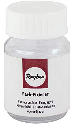 Rayher 35020000 Farb-Fixierer für Batik-Handfärbefarbe, Flasche 25 ml, Farbfixierer für Batikfarbe, Textilfärbefarbe