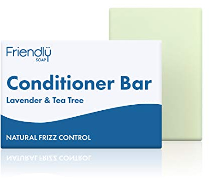 Friendly Soap Handgefertigter natürlicher Lavendel & Teebaum-Conditioner – weichmachend, feuchtigkeitsspendend, pflegend, 90 g