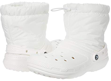 Crocs Unisex Adulto Classic Lined Neo Puff Boot Stivale, White/White, 41/42 EU