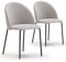 VS Venta-stock Pack 2 chaises Salle à Manger tapissées Kenia Gris Sable, certifiée par la SGS, 43 cm (Largeur) x 47cm (Profondeur) x 78,5 cm (Hauteur)