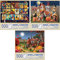 Bits and Pieces - Value Set of Three (3) 500 Piece Jigsaw Puzzles for Adults - Each Puzzle Measures 46cm x 61cm - 500 pc Halloween Pumpkin Collection Jigsaws by Artist William Vanderdasson