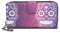 irisaa Geldbörse Damen Groß, Blumen Bunt, Viele Fächer, Portemonnaie mit Reißverschluss, Ethno Gelbeutel, Damen Tasche:Weiss Pink Schädel