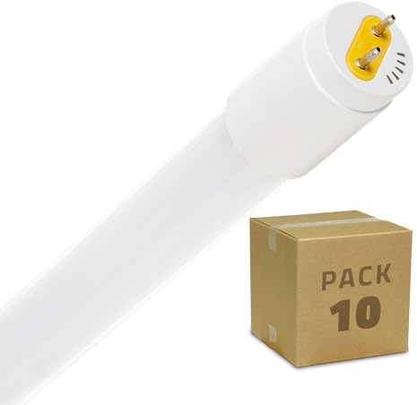 LEDKIA LIGHTING LED-Röhre T8 G13 60 cm Glas Einseitige Einspeisung 90W 120lm/W (Pack 10 Einh.) Neutralweiß 3800K - 4200K