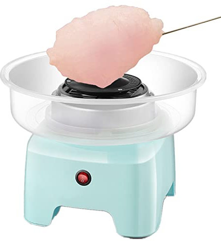 PanHuiWen Candy Floss Cotton Candy Machine slush for Kids Cotton Candy Machine Hard Candy Mini Cotton Candy Maker Homemade Electric Cotton Candy Machine Commercial,blue
