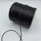LINLN 0,5 mm, 0,8 mm, 1 mm, 1,5 mm, 2 mm, schwarz, gewachste Baumwollkordel, gewachster Faden, Kordel, Schnur, Halskette, Seil für die Schmuckherstellung
