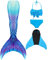 SPEEDEVE Mädchen Meerjungfrauenschwanz mit Bikini Set und Monoflosse,L-DH53,150